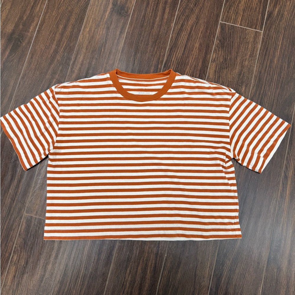 Everlane striped cropped tshirt -M